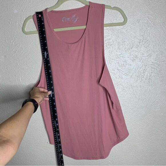 Zyia active poppy premium ribbed tank top mauve pink - Picture 6 of 6